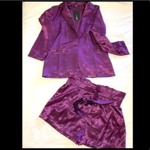 Purple blazer set